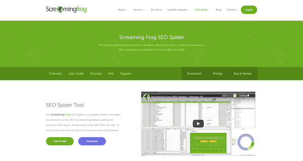 Screaming Frog SEO Spider 19.0 free downloads