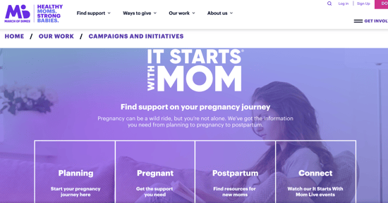 March of Dimes It Starts with Mom